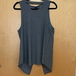 Mondetta Split back sleeveless athletic top gray az XS
